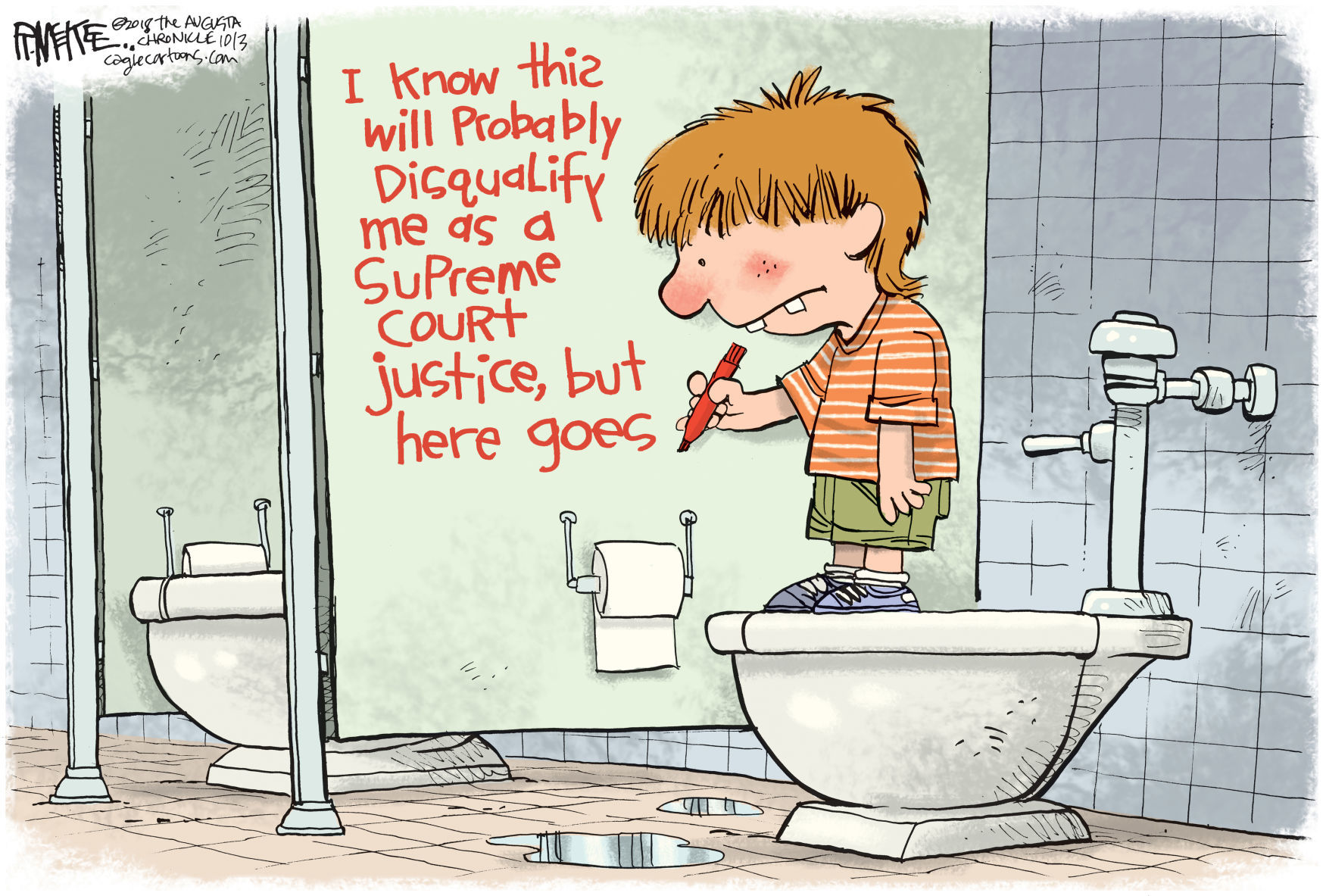 Kavanaugh confirmation cartoon